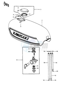 KH 250 A S(A5-S) drawing FUEL TANK -- S1-B_C- -