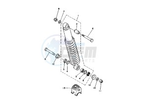 XTZ SUPER TENERE 750 drawing REAR SUSPENSION