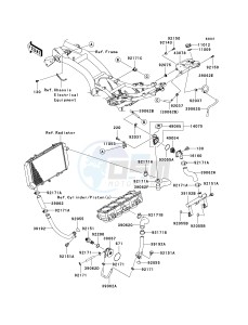 ZR 1000 B [Z1000 EUROPEAN] (B7F-B9F) 0B8F drawing WATER PIPE