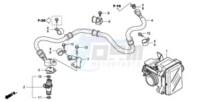 SH125S drawing THROTTLE BODY