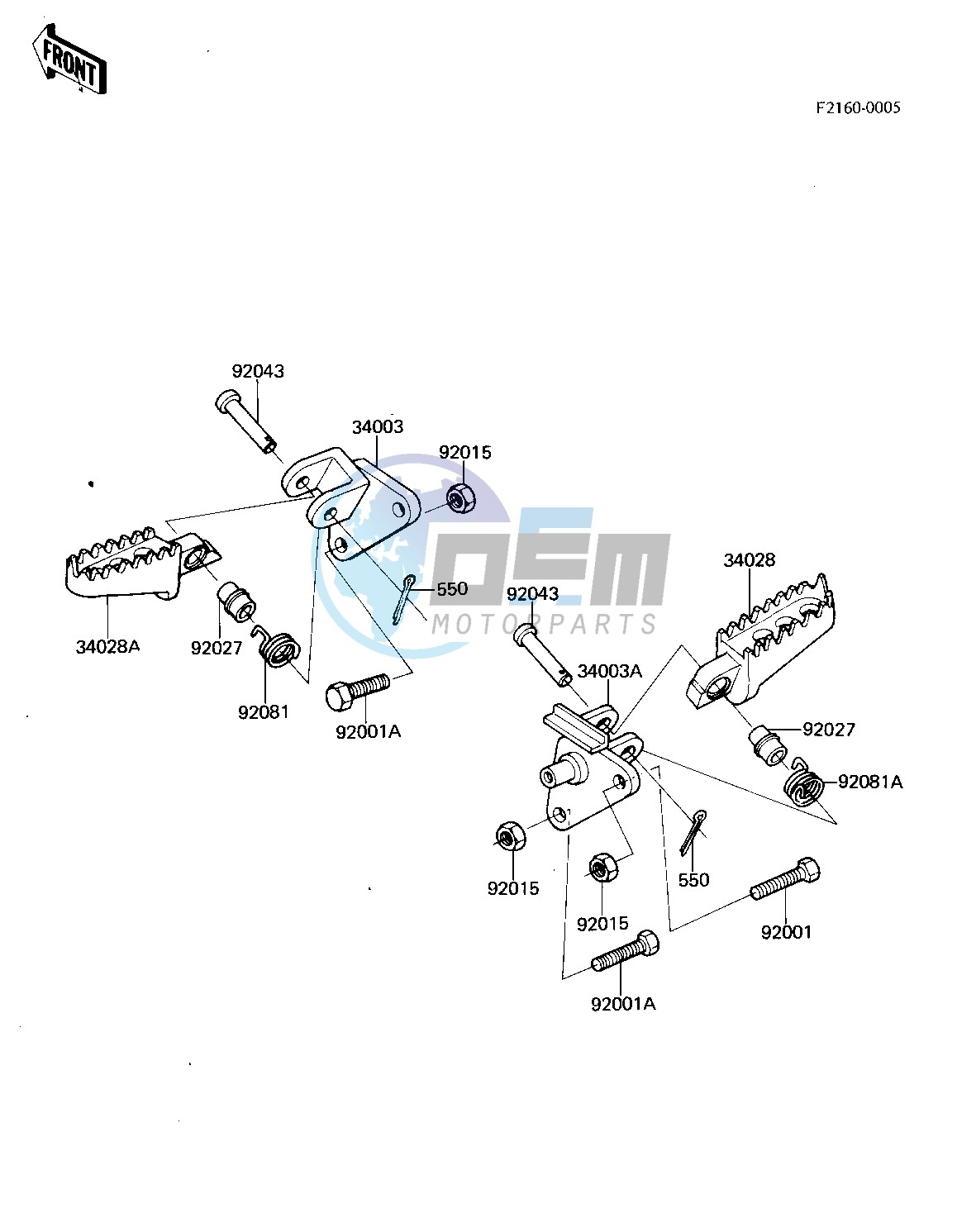 FOOTRESTS -- 81 A7- -