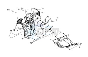 HD2 200EFI drawing INNER LEG SHIELD / UNDERTAIL