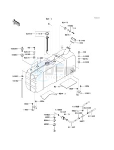 KAF 950 G [MULE 4010 TRANS4X4 DIESEL] (G9F-GAF) GAF drawing FUEL TANK