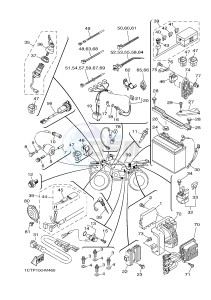 YFM450FWAD GRIZZLY 450 EPS (BM71) drawing ELECTRICAL 1