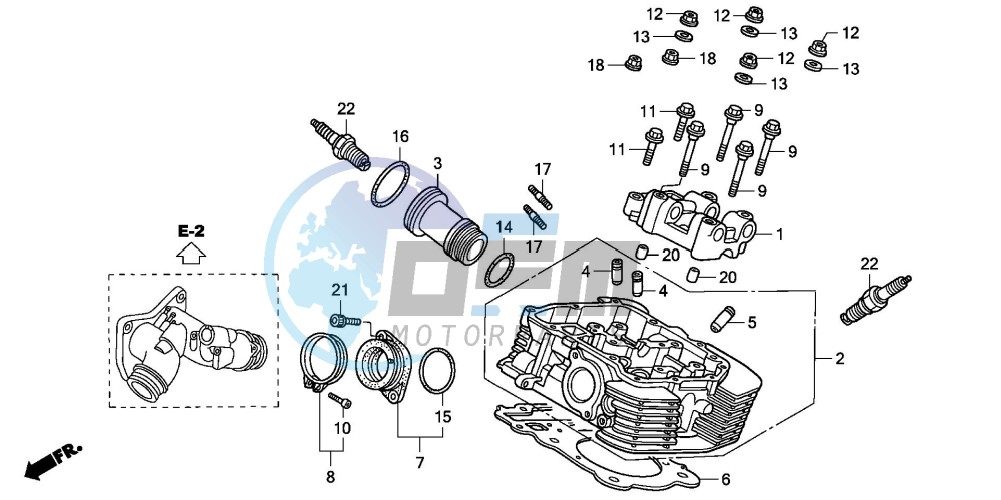 REAR CYLINDER HEAD