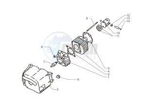 Ark AC 45 Yellow-Black 50 drawing Cylinder-piston-wrist pin assy.