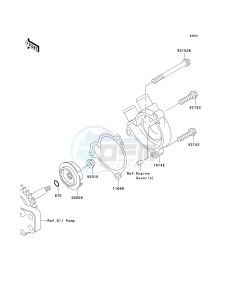 KLX 300 A [KLX300R] (A6F-A7A) A7F drawing WATER PUMP