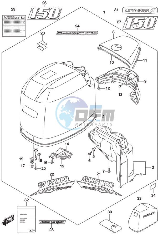 Engine Cover (Black) (C/R) (Model: ZG)