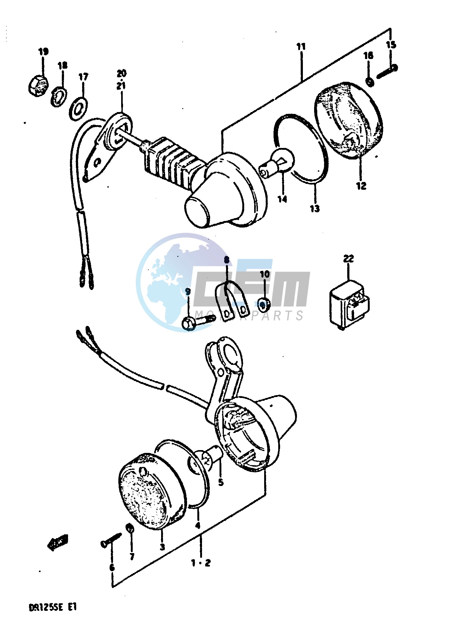 TURN SIGNAL LAMP (E1, E4, E6, E15, E21, E24)