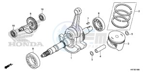 VFR1200XLE CrossTourer - VFR1200X 2ED - (2ED) drawing CRANK SHAFT/PISTON