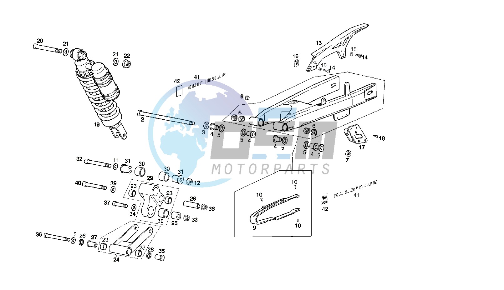 SWING ARM - SHOCK ABSORBER