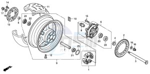 CBR1000RR drawing REAR WHEEL