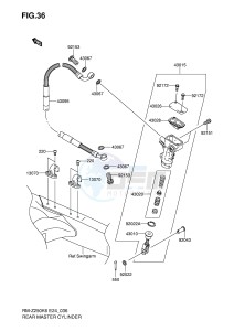 RM-Z250 (E24) drawing REAR MASTER CYLINDER