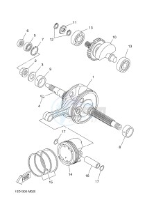 YPR400RA XMAX 400 ABS EVOLIS 400 ABS (1SD6 1SD6 1SD6 1SD6) drawing CRANKSHAFT & PISTON