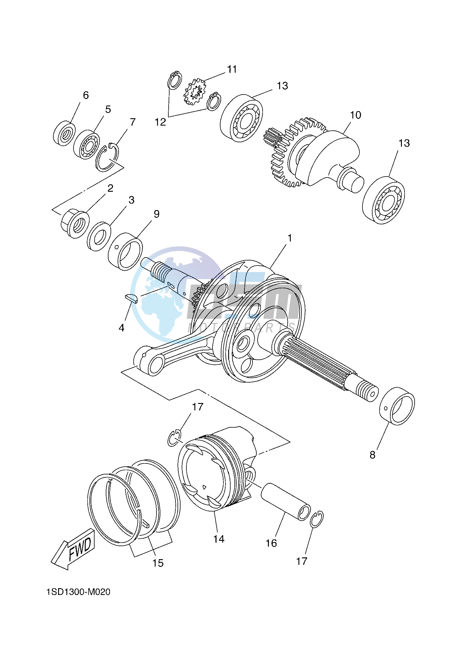 CRANKSHAFT & PISTON