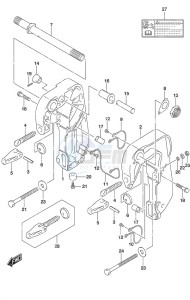 DF 9.9B drawing Clamp Bracket w/Power Tilt