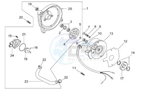 Gulliver 50 h2o drawing Flywheel - Water pump