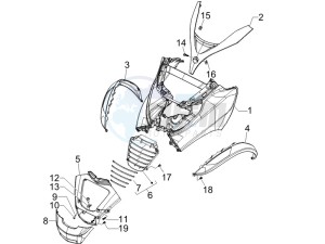 MP3 250 (USA) USA drawing Front shield