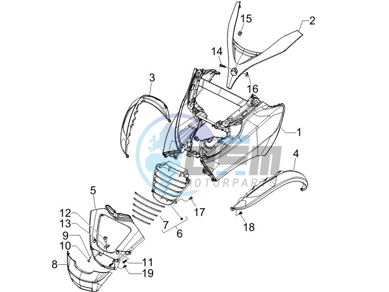 Front shield