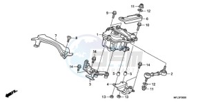 CBR1000RR9 BR / MME - (BR / MME) drawing STEERING DAMPER