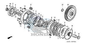 CRF70FB CRF70F ED drawing CLUTCH