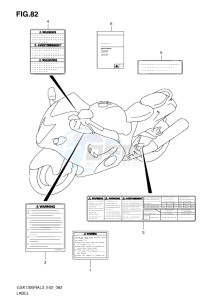 GSX1300R drawing LABEL