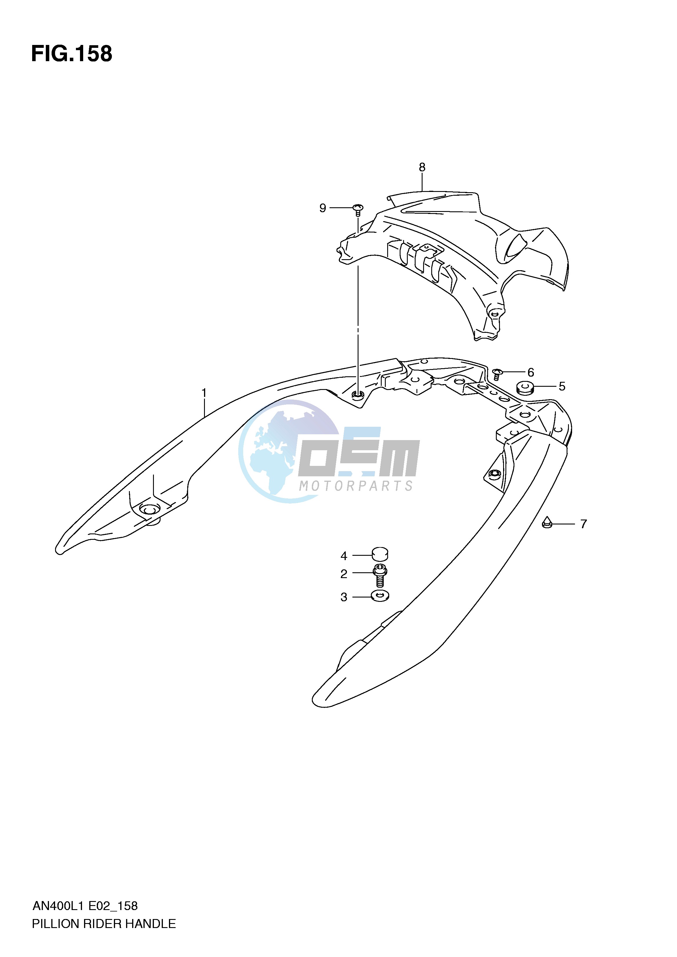 PILLION RIDER HANDLE (AN400L1 E2)