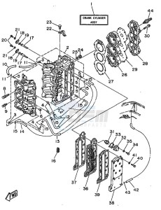 60FETO drawing CYLINDER--CRANKCASE