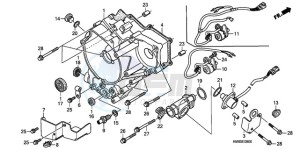 TRX250TMA ED drawing REAR CRANKCASE COVER