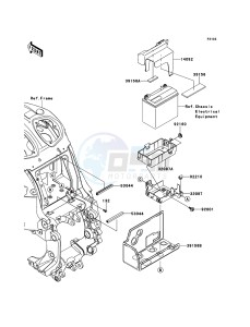 1400GTR_ABS ZG1400CDF FR GB XX (EU ME A(FRICA) drawing Battery Case