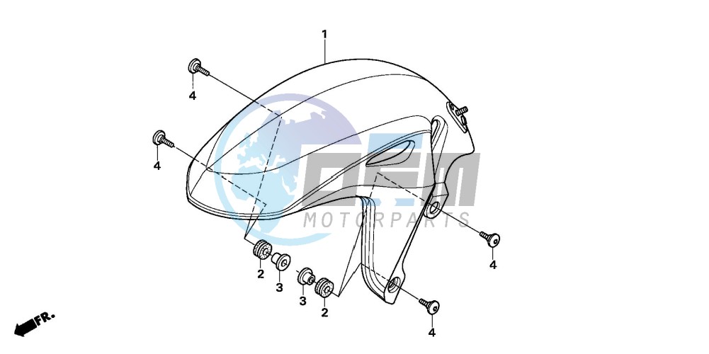 FRONT FENDER (CB600F5/6)