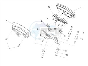 SHIVER 900 E4 ABS NAVI (APAC) drawing Instruments