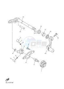 YZ450F (B115 B116 B117) drawing SHIFT SHAFT