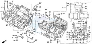 CB1300A CB1300SUPER FOUR drawing CRANKCASE