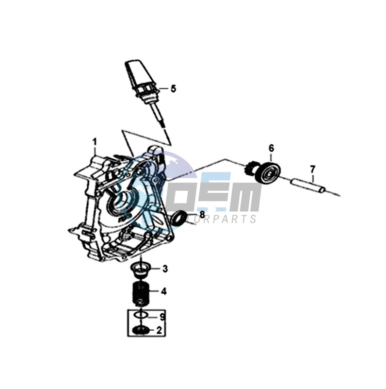 CRANKCASE  RIGHT / START MOTOR