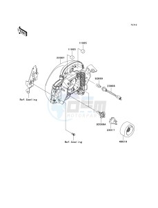 ER 650 A [ER-6N (EUROPEAN] (A6S-A8F) A8F drawing HEADLIGHT-- S- -