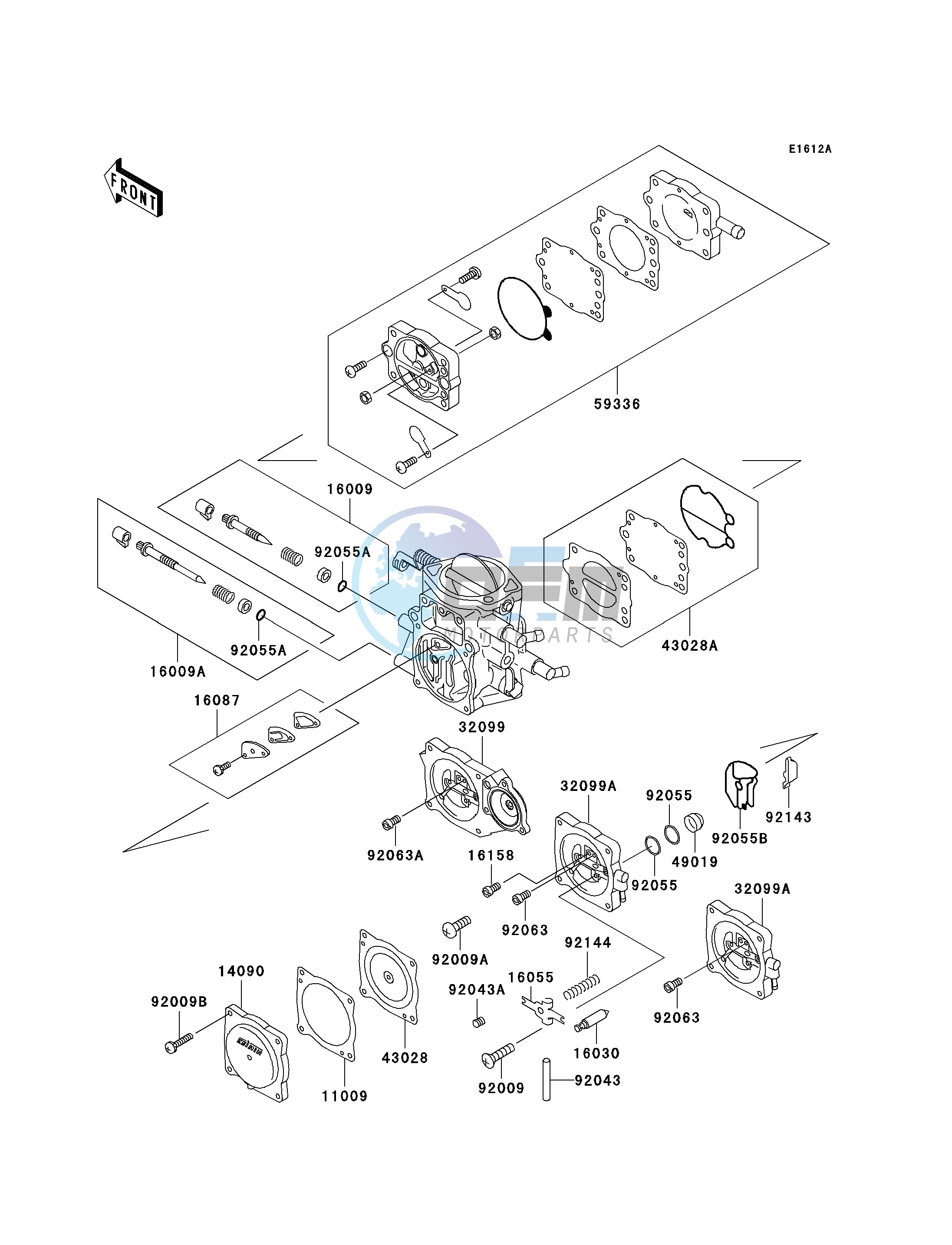 CARBURETOR PARTS-- JHT10AE006978 - - -