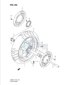 AN650 drawing FRONT WHEEL (AN650AL1 E51)