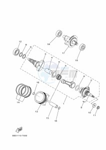 YFM450FWB KODIAK 450 (BHS1) drawing CRANKSHAFT & PISTON