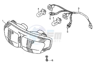 CITY 50 drawing HEADLIGHT