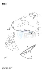 GSX-R1000 (E21) drawing BODY COWL COVER