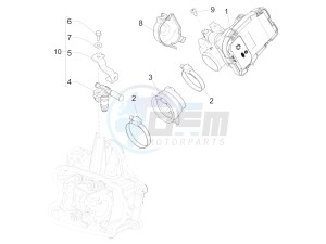 Beverly 350 4T ST ie ABS E4 300 (EMEA) drawing Throttle body - Injector - Union pipe