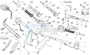 Norge 1200 IE 1200 drawing Handlebar - Controls