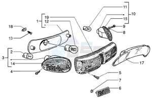 NRG 50 MC3 DT drawing Rear tail lamp