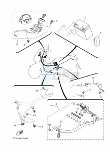 CZD300-A XMAX 300 (BBA1) drawing FRAME