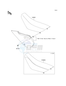 KLX 110 A (KLX110 MONSTER ENERGY) (A6F-A9FA) A9F drawing SEAT