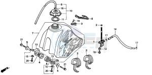 XR100R drawing FUEL TANK (2)