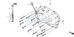 VT750DCB SHADOW SPIRIT drawing RIGHT CRANKCASE COVER