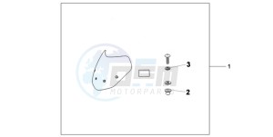 CB600F9 France - (F / CMF) drawing FLY SCREEN