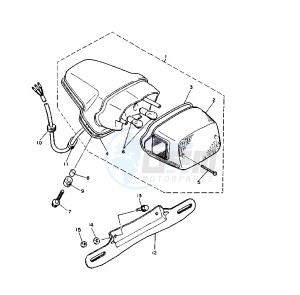 XV VIRAGO 1100 11000 drawing TAILLIGHT